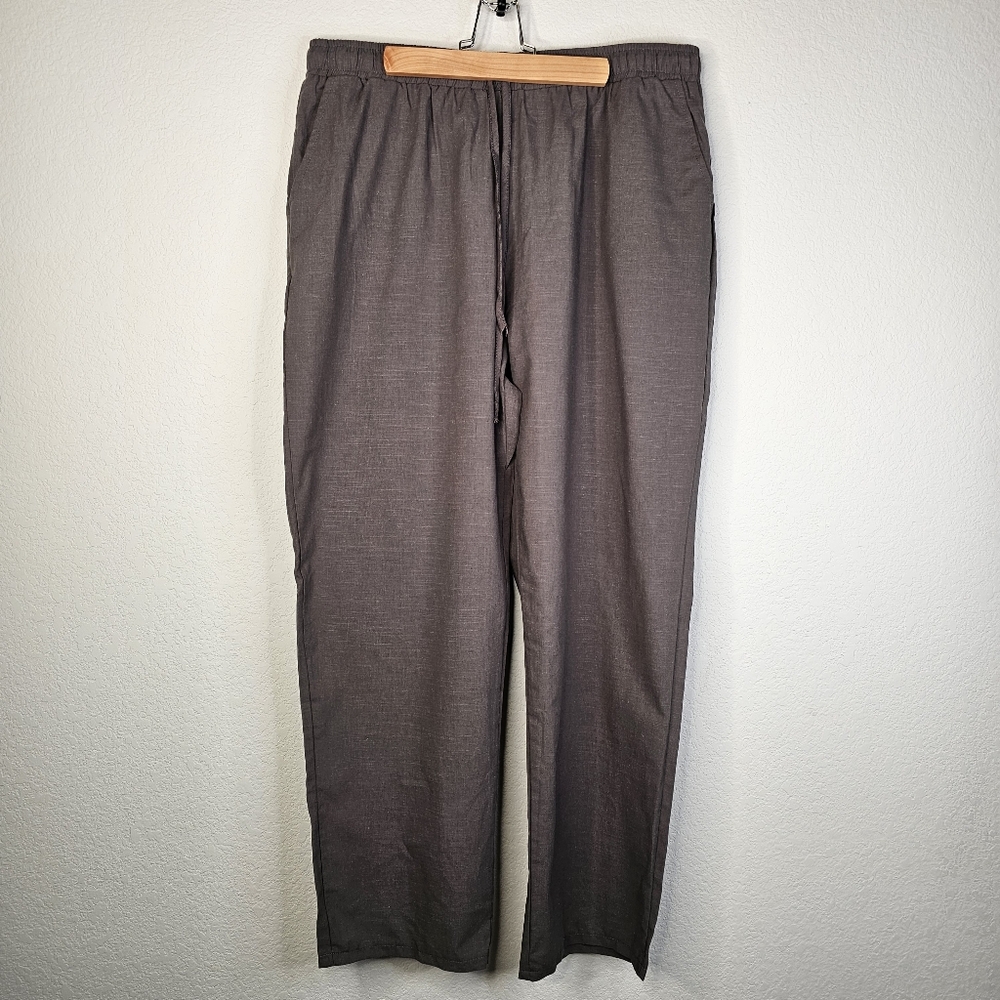Charcoal Gray Chinos with Flat Front and pockets
